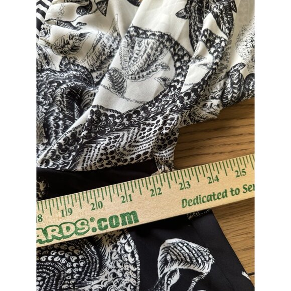 Rose+Olive Floral Paisley Long Sleeve Flowing Blouse Ruffle Sleeves Size 2X Boho - Picture 5 of 11